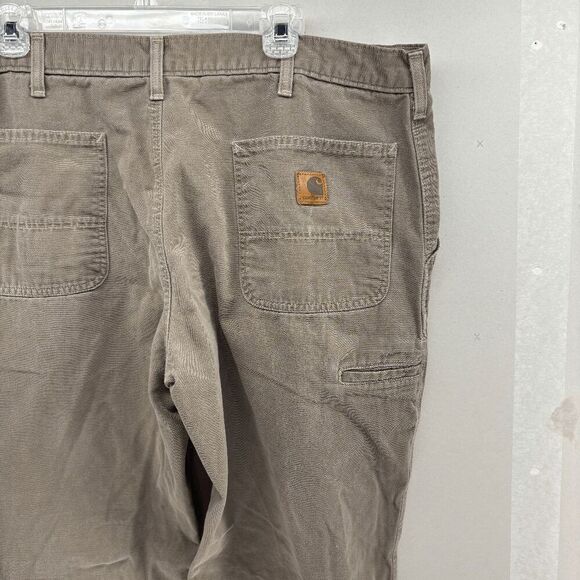 Carhartt B175 MUS Pants Mens 40x30 Pants Dungaree Mushroom Brown 2006 Utility - Picture 4 of 8